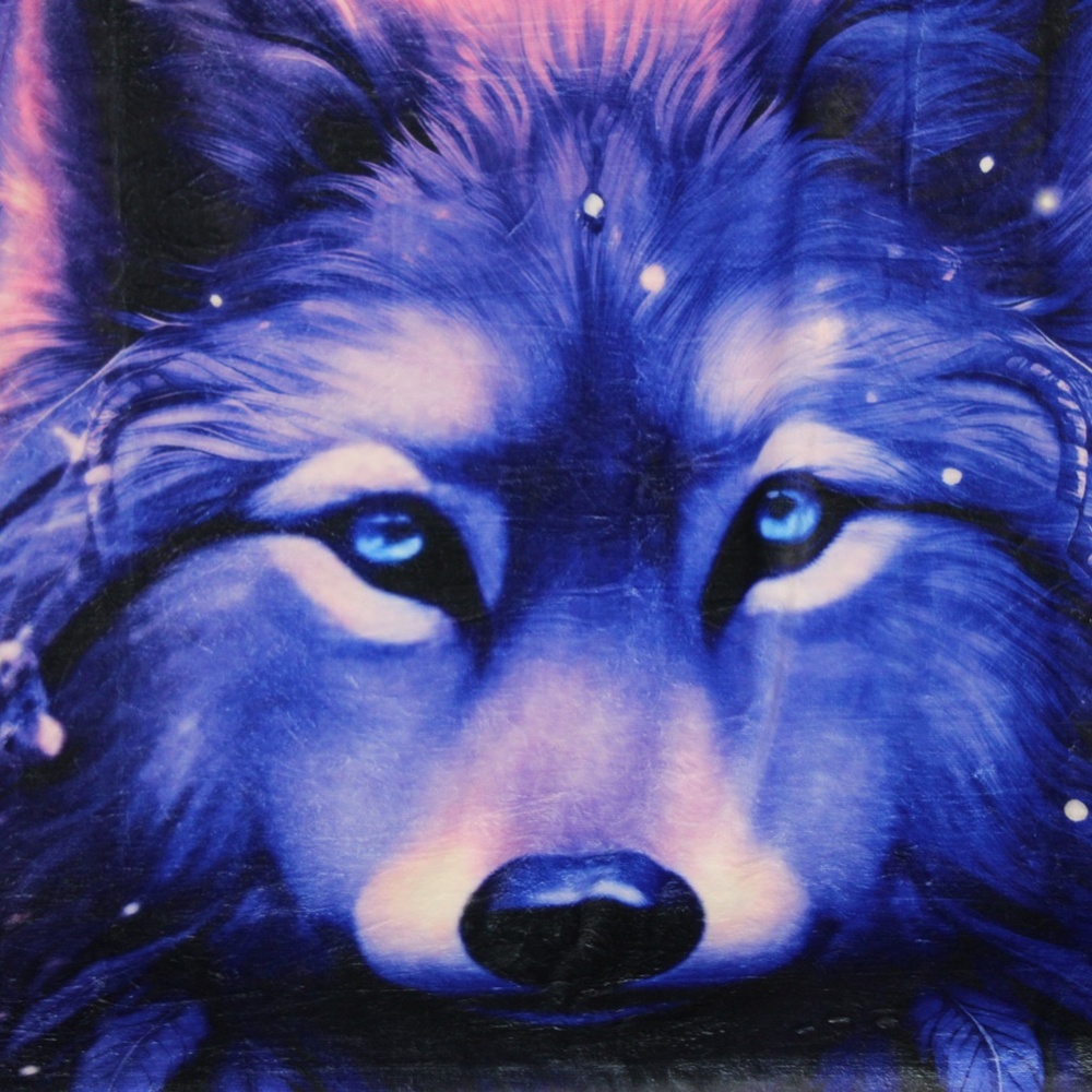 Wolf Dreamcatcher Fleece Blanket